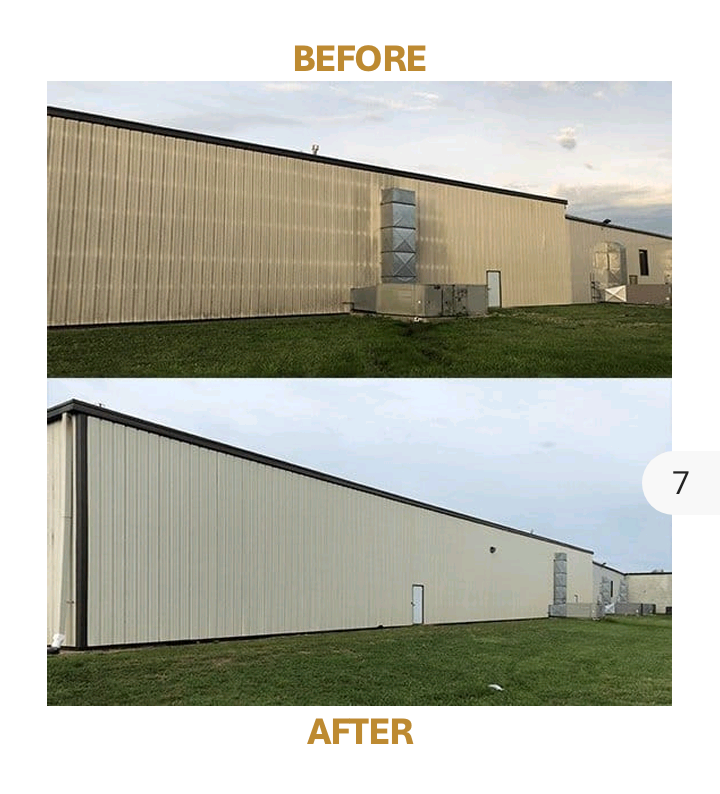 Exterior cleaning of kasapreko warehouse